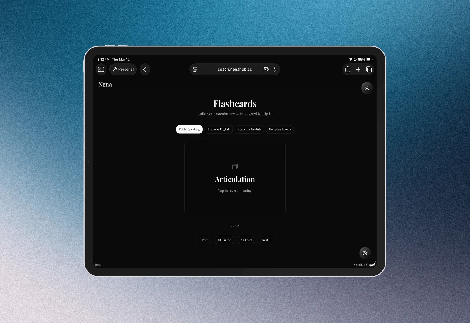 Vocabulary Flashcards